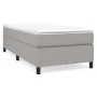 Box spring bed with light gray fabric mattress 90x200 cm by vidaXL, Beds and slatted bases - Ref: Foro24-3144391, Price: 273,...