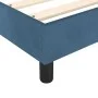 Cama box spring con colchón terciopelo azul oscuro 200x200 cm de vidaXL, Camas y somieres - Ref: Foro24-3144355, Precio: 498,...