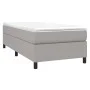 Box spring bed with light gray fabric mattress 90x200 cm by vidaXL, Beds and slatted bases - Ref: Foro24-3144391, Price: 273,...