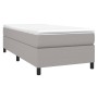 Cama box spring con colchón tela gris claro 90x200 cm de vidaXL, Camas y somieres - Ref: Foro24-3144391, Precio: 293,64 €, De...
