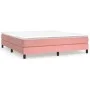Box spring bed with pink velvet mattress 180x200 cm by vidaXL, Beds and slatted bases - Ref: Foro24-3144350, Price: 450,16 €,...