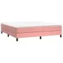 Box spring bed with pink velvet mattress 180x200 cm by vidaXL, Beds and slatted bases - Ref: Foro24-3144350, Price: 450,16 €,...