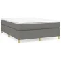 Box spring bed with dark gray fabric mattress 140x190 cm by vidaXL, Beds and slatted bases - Ref: Foro24-3144515, Price: 411,...