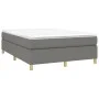 Box spring bed with dark gray fabric mattress 140x190 cm by vidaXL, Beds and slatted bases - Ref: Foro24-3144515, Price: 411,...