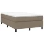 Box spring bed with taupe gray fabric mattress 120x200 cm by vidaXL, Beds and slatted bases - Ref: Foro24-3144411, Price: 334...