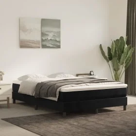 Box spring bed with black velvet mattress 140x200 cm by vidaXL, Beds and slatted bases - Ref: Foro24-3144335, Price: 354,78 €...