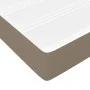 Box spring bed with taupe gray fabric mattress 120x200 cm by vidaXL, Beds and slatted bases - Ref: Foro24-3144411, Price: 334...