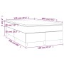 Box spring bed with taupe gray fabric mattress 120x200 cm by vidaXL, Beds and slatted bases - Ref: Foro24-3144411, Price: 341...