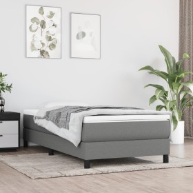 Boxspringbett mit dunkelgrauer Stoffmatratze 80x200 cm von vidaXL, Betten und Lattenroste - Ref: Foro24-3144030, Preis: 252,3...