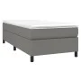 Box spring bed with dark gray fabric mattress 90x200 cm by vidaXL, Beds and slatted bases - Ref: Foro24-3144392, Price: 303,1...