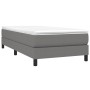Cama box spring con colchón tela gris oscuro 80x200 cm de vidaXL, Camas y somieres - Ref: Foro24-3144030, Precio: 252,32 €, D...