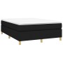 Box spring bed with black fabric mattress 140x200 cm by vidaXL, Beds and slatted bases - Ref: Foro24-3144524, Price: 404,04 €...