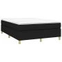 Box spring bed with black fabric mattress 140x200 cm by vidaXL, Beds and slatted bases - Ref: Foro24-3144524, Price: 396,89 €...