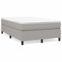 Box spring bed with light gray fabric mattress 120x200 cm by vidaXL, Beds and slatted bases - Ref: Foro24-3144407, Price: 352...