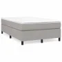 Box spring bed with light gray fabric mattress 120x200 cm by vidaXL, Beds and slatted bases - Ref: Foro24-3144407, Price: 346...