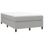 Box spring bed with light gray fabric mattress 120x200 cm by vidaXL, Beds and slatted bases - Ref: Foro24-3144407, Price: 346...