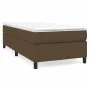 Box spring bed with dark brown fabric mattress 100x200 cm by vidaXL, Beds and slatted bases - Ref: Foro24-3144402, Price: 303...