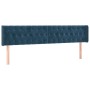 Cama box spring con colchón terciopelo azul oscuro 180x200 cm de vidaXL, Camas y somieres - Ref: Foro24-3141501, Precio: 567,...