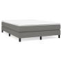 Box spring bed with dark gray fabric mattress 140x190 cm by vidaXL, Beds and slatted bases - Ref: Foro24-3144070, Price: 418,...