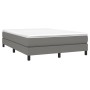 Box spring bed with dark gray fabric mattress 140x190 cm by vidaXL, Beds and slatted bases - Ref: Foro24-3144070, Price: 418,...