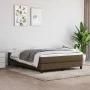 Box spring bed with dark brown fabric mattress 140x200 cm by vidaXL, Beds and slatted bases - Ref: Foro24-3144080, Price: 362...