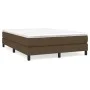 Box spring bed with dark brown fabric mattress 140x200 cm by vidaXL, Beds and slatted bases - Ref: Foro24-3144080, Price: 362...