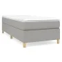 Box spring bed with light gray fabric mattress 80x200 cm by vidaXL, Beds and slatted bases - Ref: Foro24-3144474, Price: 267,...