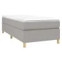 Box spring bed with light gray fabric mattress 80x200 cm by vidaXL, Beds and slatted bases - Ref: Foro24-3144474, Price: 267,...
