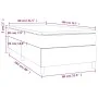 Box spring bed with light gray fabric mattress 80x200 cm by vidaXL, Beds and slatted bases - Ref: Foro24-3144474, Price: 267,...