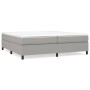 Cama box spring con colchón tela gris claro 200x200 cm de vidaXL, Camas y somieres - Ref: Foro24-3144447, Precio: 586,72 €, D...