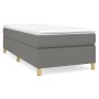 Box spring bed with dark gray fabric mattress 90x190 cm by vidaXL, Beds and slatted bases - Ref: Foro24-3144483, Price: 267,3...