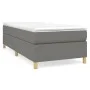 Box spring bed with dark gray fabric mattress 90x190 cm by vidaXL, Beds and slatted bases - Ref: Foro24-3144483, Price: 263,0...