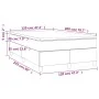Box spring bed with dark gray fabric mattress 120x200 cm by vidaXL, Beds and slatted bases - Ref: Foro24-3144507, Price: 340,...