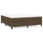 Box spring bed with dark brown fabric mattress 180x200 cm by vidaXL, Beds and slatted bases - Ref: Foro24-3144442, Price: 497...