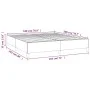 Box spring bed with dark brown fabric mattress 180x200 cm by vidaXL, Beds and slatted bases - Ref: Foro24-3144442, Price: 497...