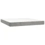 Box spring bed with light gray velvet mattress 160x200 cm by vidaXL, Beds and slatted bases - Ref: Foro24-3141551, Price: 487...