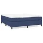 Box spring bed with blue fabric mattress 160x200 cm by vidaXL, Beds and slatted bases - Ref: Foro24-3144437, Price: 435,93 €,...