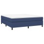 Box spring bed with blue fabric mattress 160x200 cm by vidaXL, Beds and slatted bases - Ref: Foro24-3144437, Price: 442,39 €,...
