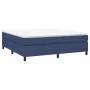 Box spring bed with blue fabric mattress 160x200 cm by vidaXL, Beds and slatted bases - Ref: Foro24-3144437, Price: 435,93 €,...