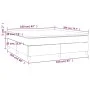 Box spring bed with blue fabric mattress 160x200 cm by vidaXL, Beds and slatted bases - Ref: Foro24-3144437, Price: 435,93 €,...