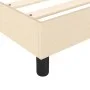 Box spring bed with cream fabric mattress 160x200 cm by vidaXL, Beds and slatted bases - Ref: Foro24-3144090, Price: 440,91 €...