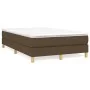 Box spring bed with dark brown fabric mattress 120x200 cm by vidaXL, Beds and slatted bases - Ref: Foro24-3144162, Price: 335...