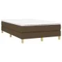 Box spring bed with dark brown fabric mattress 120x200 cm by vidaXL, Beds and slatted bases - Ref: Foro24-3144162, Price: 335...