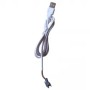 Armario de baño con espejo LED gris hormigón 50x14x60 cm
