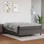 Cama box spring con colchón cuero sintético gris 140x190 cm de vidaXL, Camas y somieres - Ref: Foro24-3144606, Precio: 422,29...