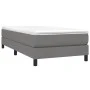 Box spring bed with dark gray fabric mattress 90x190 cm by vidaXL, Beds and slatted bases - Ref: Foro24-3144038, Price: 265,5...