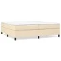 Cama box spring con colchón tela color crema 200x200 cm de vidaXL, Camas y somieres - Ref: Foro24-3144452, Precio: 499,49 €, ...
