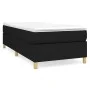 Box spring bed with black fabric mattress 90x190 cm by vidaXL, Beds and slatted bases - Ref: Foro24-3144484, Price: 237,51 €,...