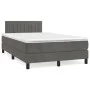 Box spring bed with dark gray velvet mattress 120x200 cm by vidaXL, Beds and slatted bases - Ref: Foro24-3141414, Price: 345,...