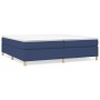 Boxspringbett mit blauer Stoffmatratze 200x200 cm von vidaXL, Betten und Lattenroste - Ref: Foro24-3144552, Preis: 549,04 €, ...